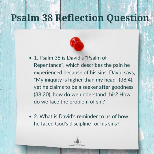 Daily Chapter---Psalm 38 Reflection Question