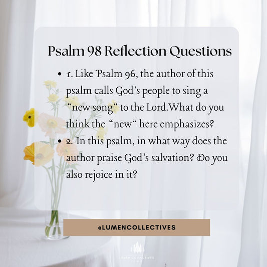 Daily Chapter---Psalm 98 Reflection Question