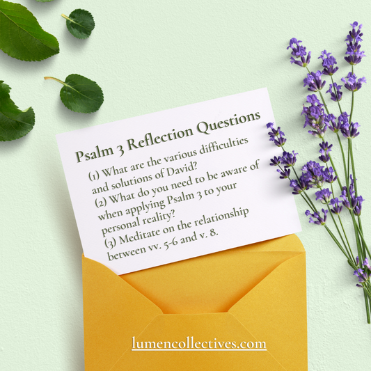 Daily Chapter--- Psalm 3 Reflection Questions